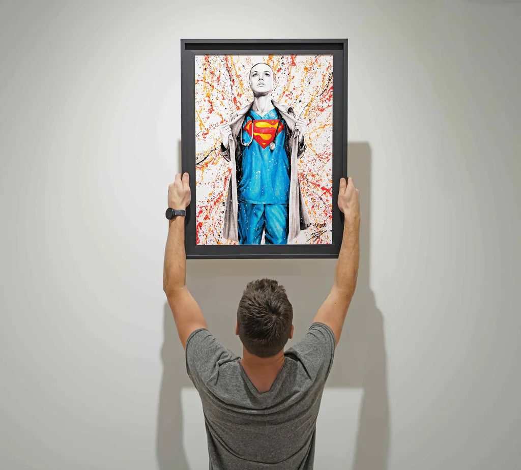 L’œuvre hommage à nos supers héros !